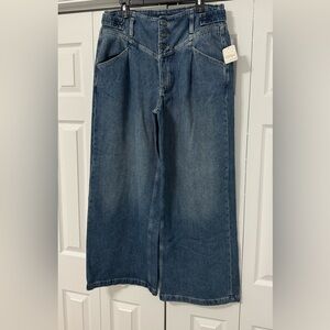 We The Free Wide Leg Denim Jeans